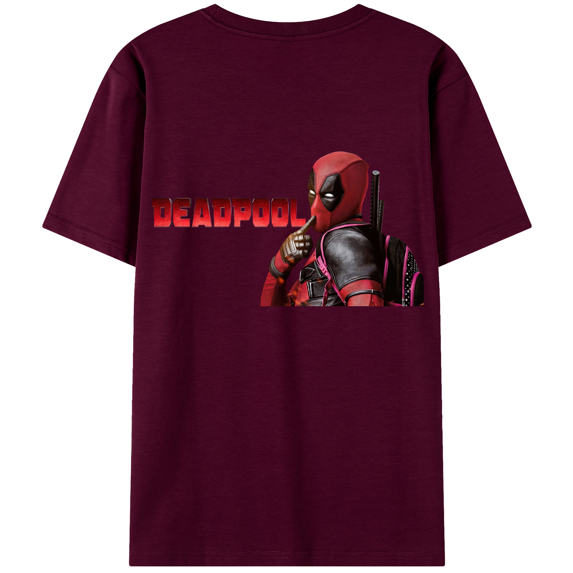 （画像用） Deadpool デッドプール レディース半袖Tシャツ(バックプリント)